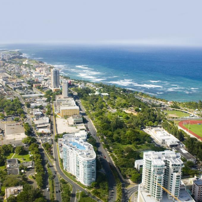 Aerial view of San Juan Aerial view of San Juan