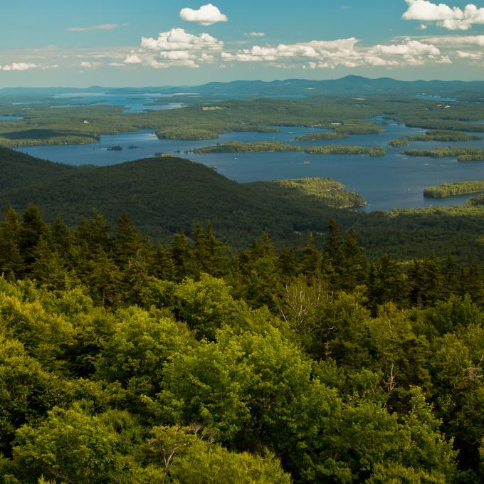 Aerial view of Lake Winnipesaukee Aerial view of Lake Winnipesaukee