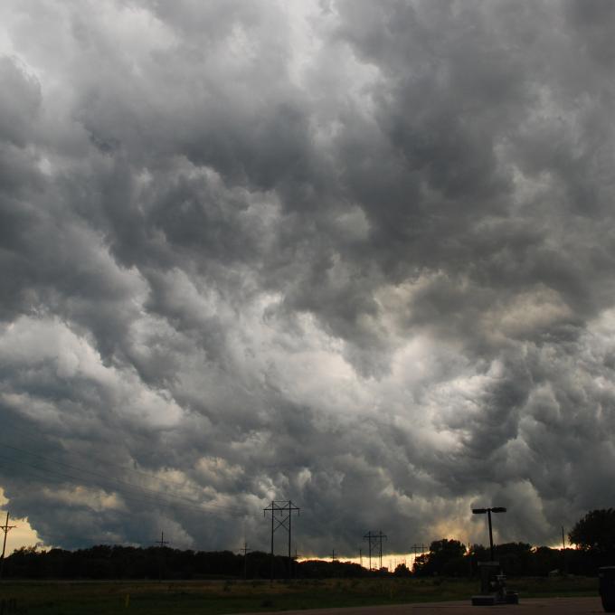 Weather clouds over Grand Island, Nebraska Weather clouds over Grand Island, Nebraska