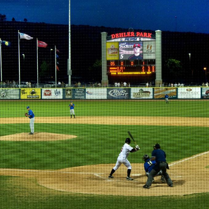 Watching the Billings Mustangs play at Dehler Park Watching the Billings Mustangs play at Dehler Park