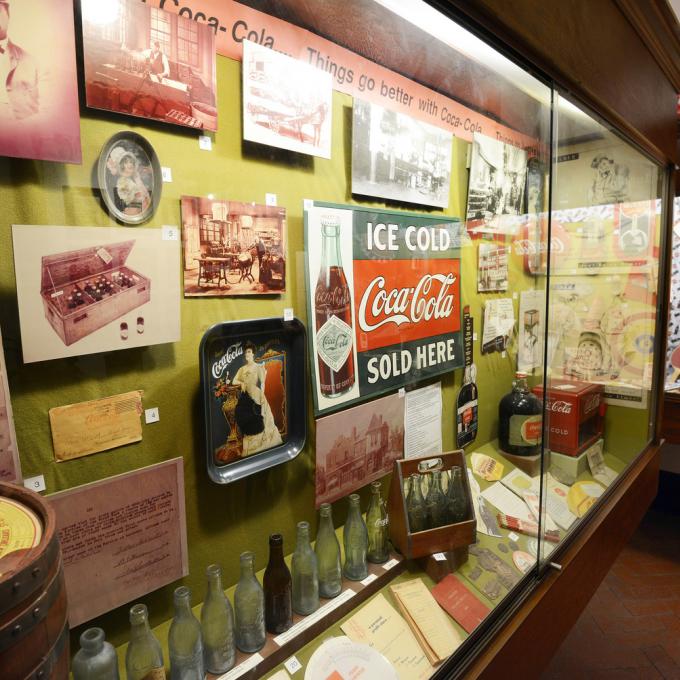 Coca-Cola memorabilia inside the Biedenharn Coca-Cola Museum Coca-Cola memorabilia inside the Biedenharn Coca-Cola Museum