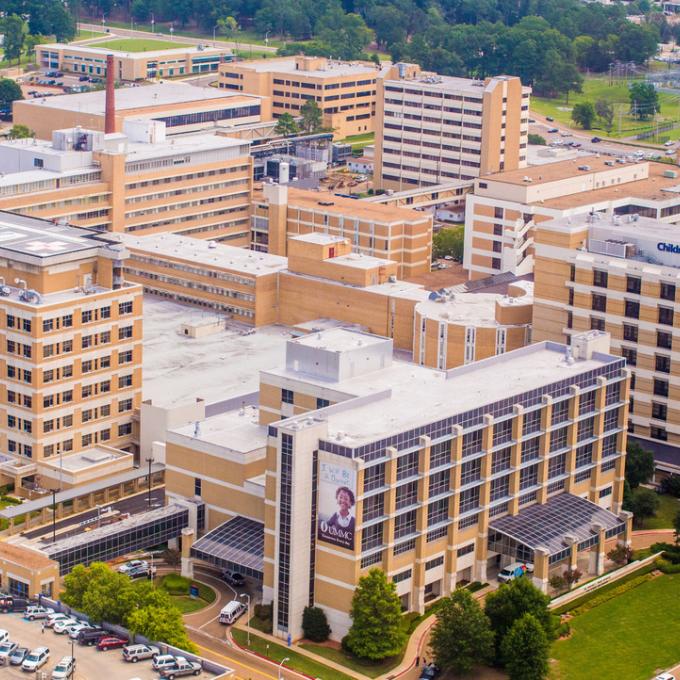 Aerial view of the University of Mississippi Medical Center in Jackson Aerial view of the University of Mississippi Medical Center in Jackson