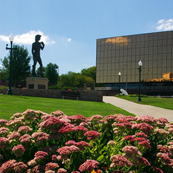 Statue of David in Sioux Falls' Fawick Park Statue of David in Sioux Falls' Fawick Park