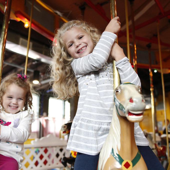 All smiles at Herschell Carrousel Factory Museum All smiles at Herschell Carrousel Factory Museum