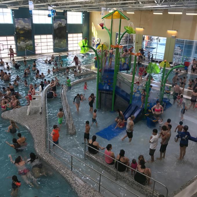 The interior pool of Montrose's community center The interior pool of Montrose's community center