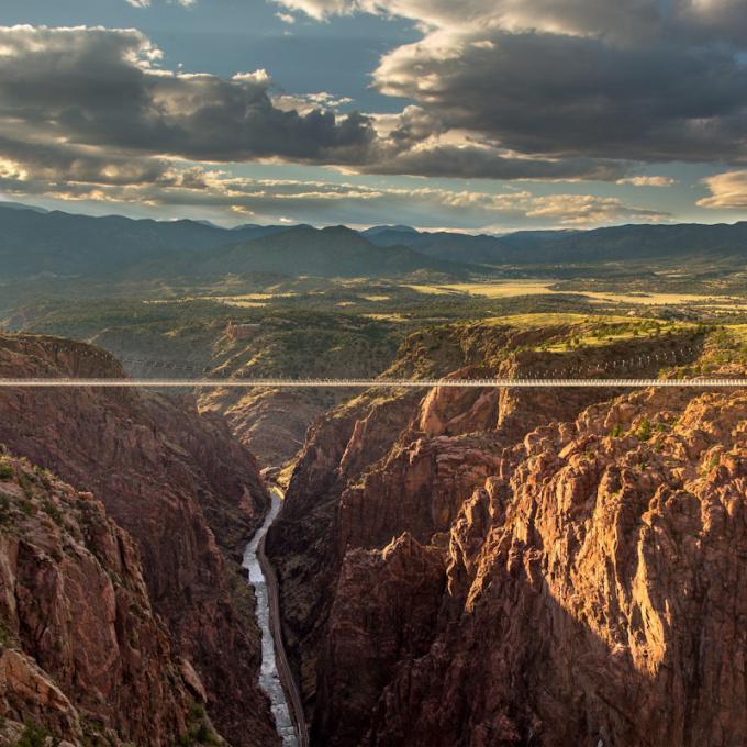 Royal Gorge Bridge and the park beyond Royal Gorge Bridge and the park beyond
