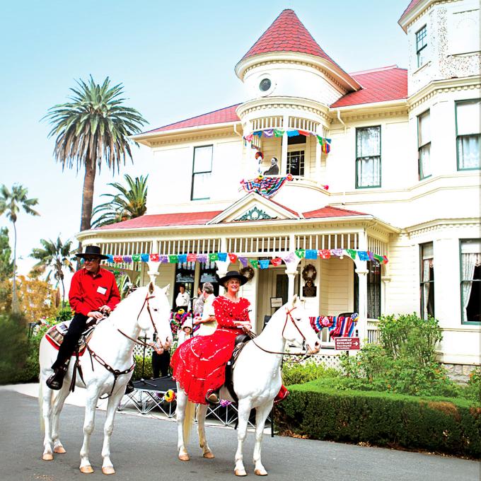 Riding Camarillo White Horses at the Camarillo Ranch House Riding Camarillo White Horses at the Camarillo Ranch House