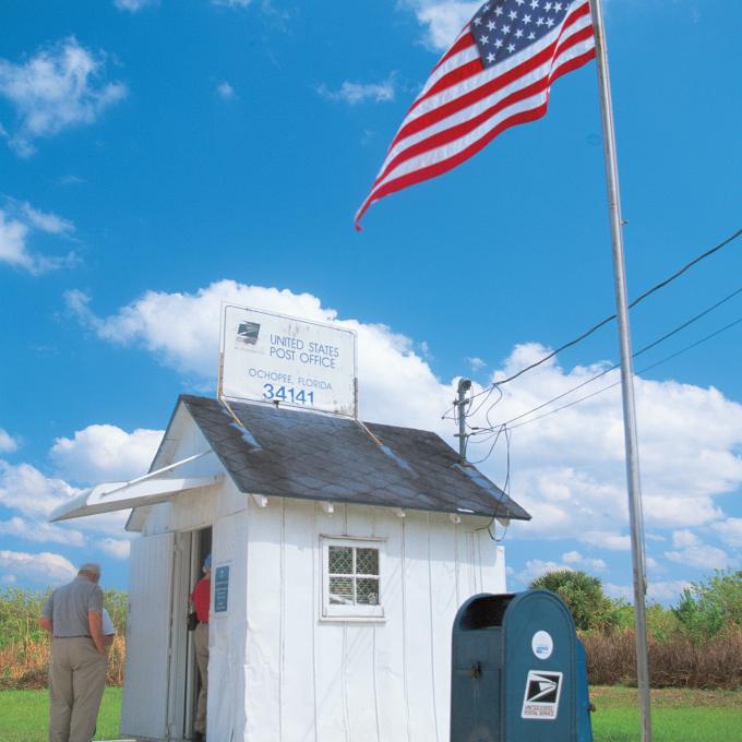 The Ochopee Post Office in Florida The Ochopee Post Office in Florida