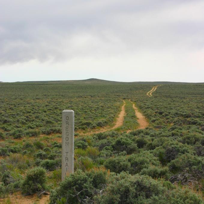 Pioneer tracks still can be found on the plains of Sweetwater County, Wyoming Pioneer tracks still can be found on the plains of Sweetwater County, Wyoming