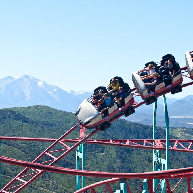 The USA's highest roller coaster at Glenwood Caverns Adventure Park The USA's highest roller coaster at Glenwood Caverns Adventure Park