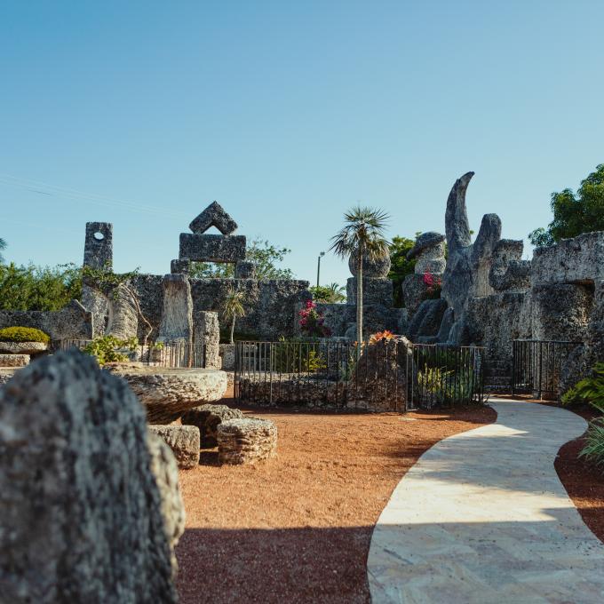 Coral Castle, carved from 1923 to 1951 in Miami by Edward Leedskalnin Coral Castle, carved from 1923 to 1951 in Miami by Edward Leedskalnin