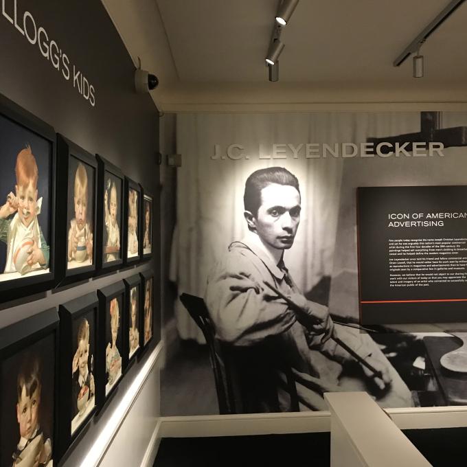 The J.C. Leyendecker exhibit inside the Haggin Museum in Stockton, California The J.C. Leyendecker exhibit inside the Haggin Museum in Stockton, California