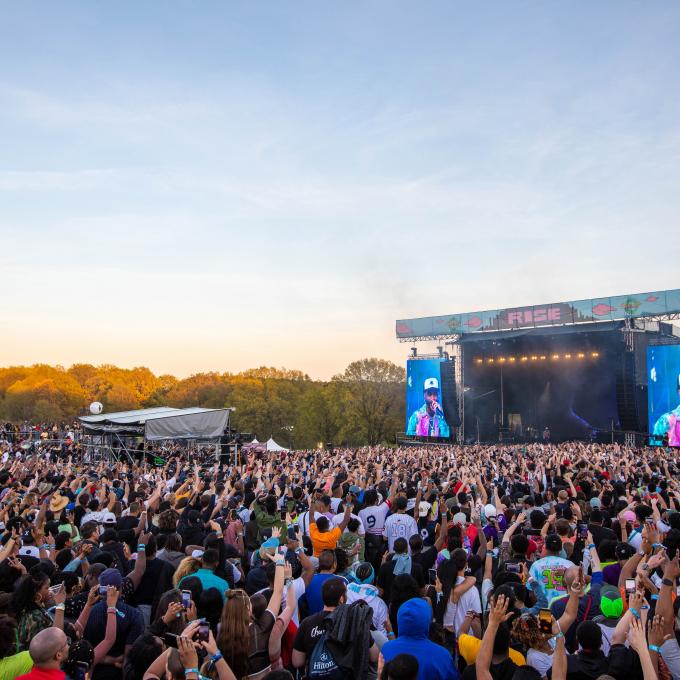 A performance during Dreamville Music Festival in Raleigh, North Carolina A performance during Dreamville Music Festival in Raleigh, North Carolina