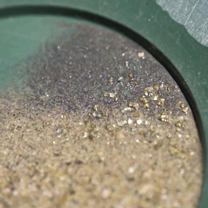 Panning for gold in Big Bear Lake, California Panning for gold in Big Bear Lake, California
