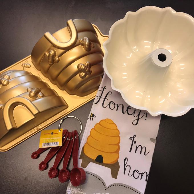 Nordic Ware items, including a bundt pan, invented in 1950 in St. Louis Park, Minnesota Nordic Ware items, including a bundt pan, invented in 1950 in St. Louis Park, Minnesota