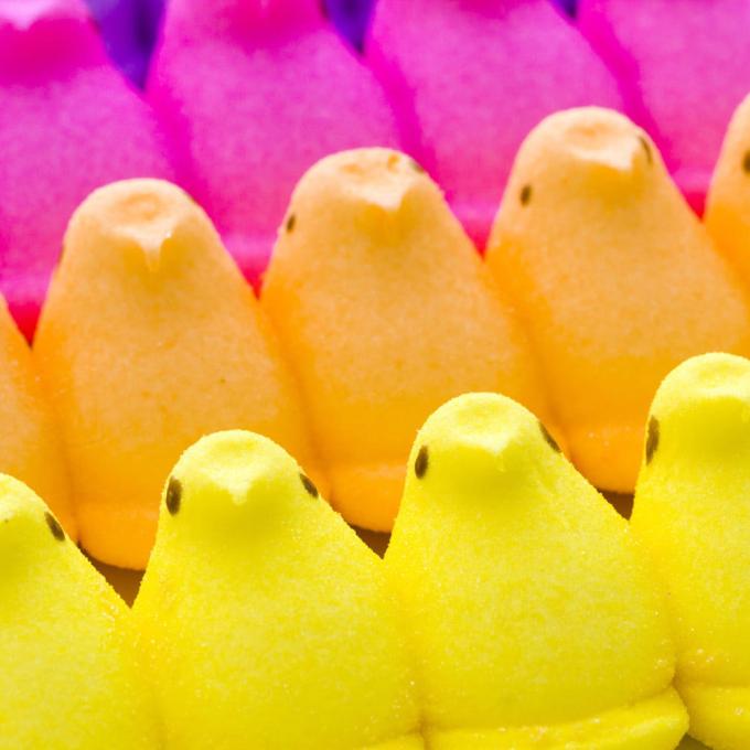 Rows of PEEPS marshmallow candies, which are produced in Bethlehem, Pennsylvania Rows of PEEPS marshmallow candies, which are produced in Bethlehem, Pennsylvania