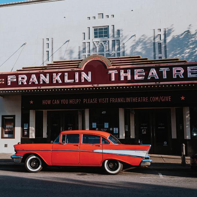 The Franklin Theatre on Main Street in in Franklin, Tennessee The Franklin Theatre on Main Street in in Franklin, Tennessee