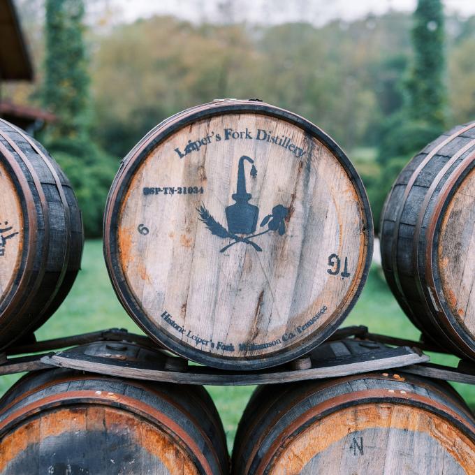 Leiper’s Fork Distillery barrels in Franklin, Tennessee Leiper’s Fork Distillery barrels in Franklin, Tennessee