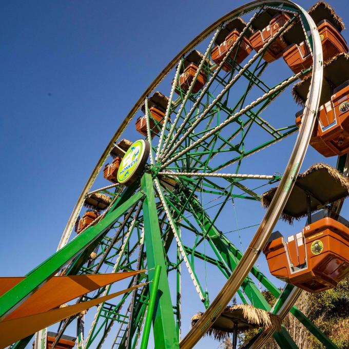 The Fifty Monkey Ferris Wheel at the Santa Ana Zoo in Orange County, California The Fifty Monkey Ferris Wheel at the Santa Ana Zoo in Orange County, California