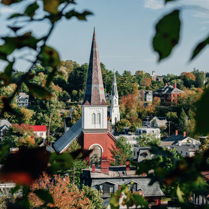 Skyline featuring historic buildings in Montpelier, Vermont Skyline featuring historic buildings in Montpelier, Vermont