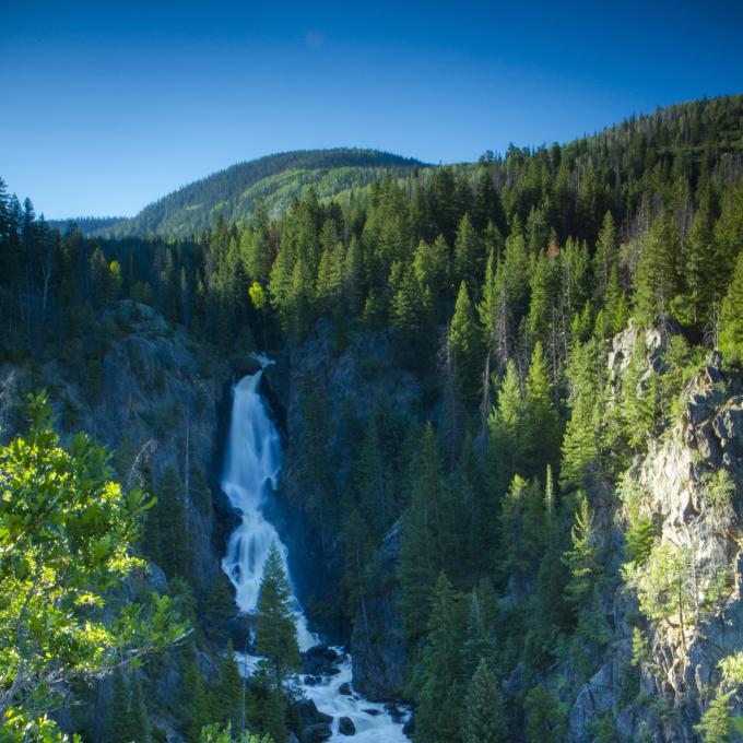 Fish Creek Falls Recreation Area in Steamboat Springs, Colorado Fish Creek Falls Recreation Area in Steamboat Springs, Colorado