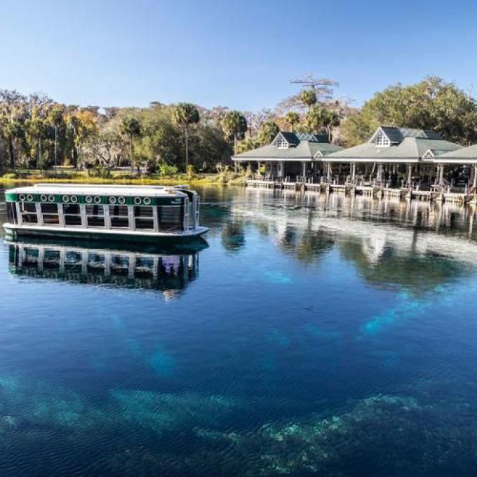 Touring Silver Springs in an iconic glass bottom boat Touring Silver Springs in an iconic glass bottom boat