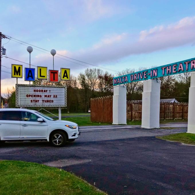 Entrance to the Malta Drive-In Theatre in Saratoga County, New York Entrance to the Malta Drive-In Theatre in Saratoga County, New York