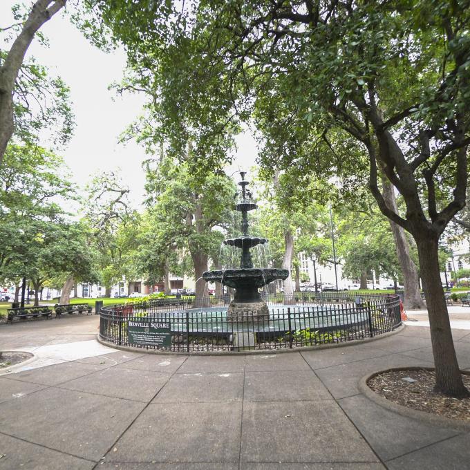 Historic Bienville Square in Mobile, Alabama Historic Bienville Square in Mobile, Alabama