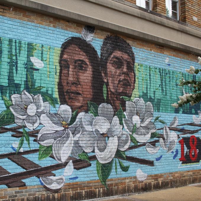 The Chickasaw Heritage Mural in Tupelo, Mississippi depicts tribal leaders leaders Chief Piominko and Chief Tishominko The Chickasaw Heritage Mural in Tupelo, Mississippi depicts tribal leaders leaders Chief Piominko and Chief Tishominko
