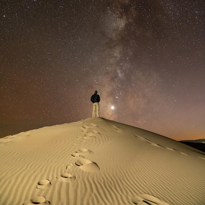 Starry skies over Great Sand Dunes National Park and Preserve near Alamosa, Colorado Starry skies over Great Sand Dunes National Park and Preserve near Alamosa, Colorado