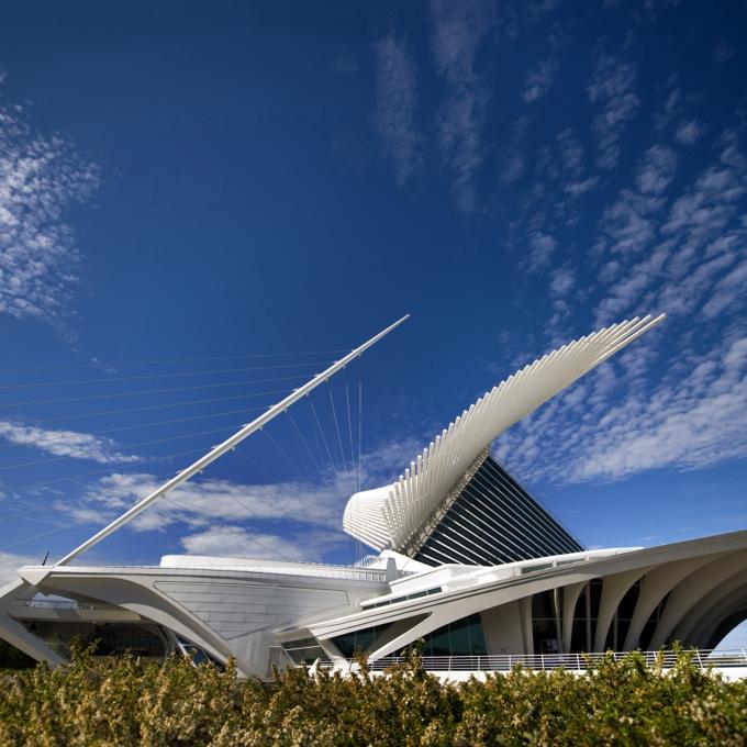 The Milwaukee Art Museum in Milwaukee, Wisconsin The Milwaukee Art Museum in Milwaukee, Wisconsin