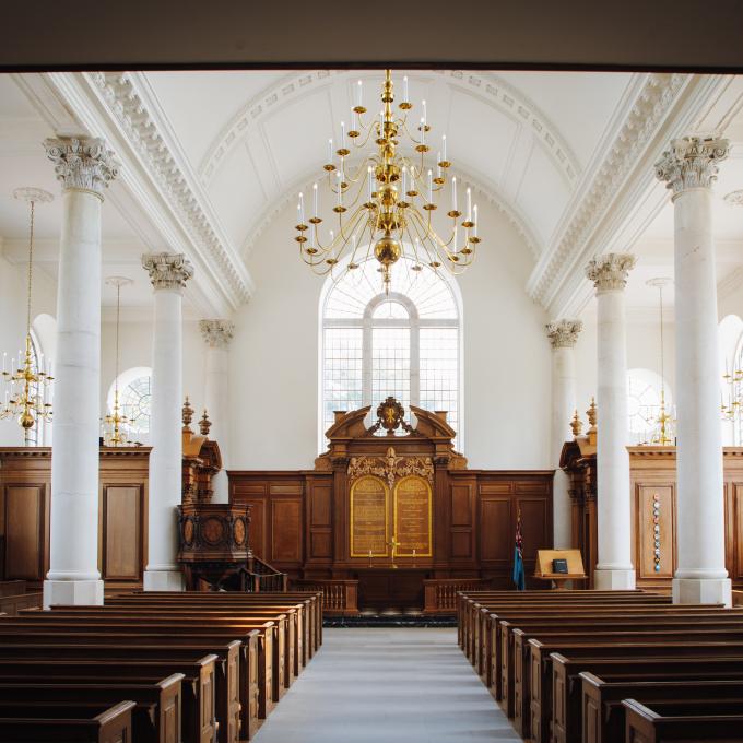 The Church of Saint Mary the Virgin, Aldermanbury, located at Westminster College The Church of Saint Mary the Virgin, Aldermanbury, located at Westminster College