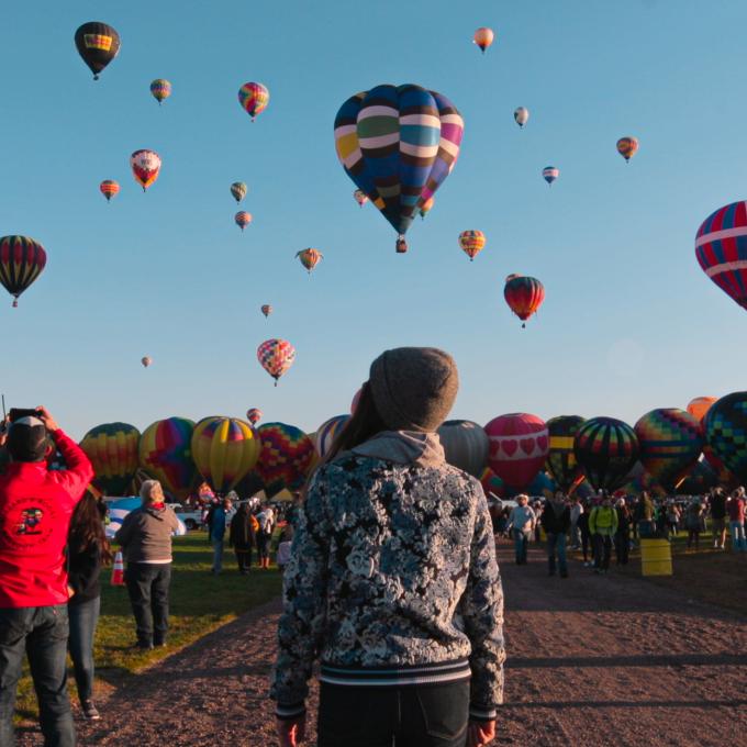 The Albuquerque International Balloon Fiesta in New Mexico