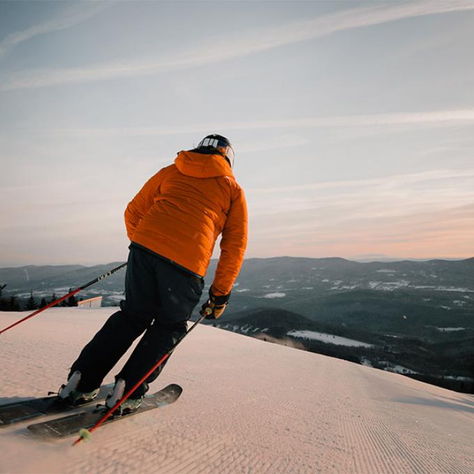 Downhill skiing in Sugarbush, Vermont