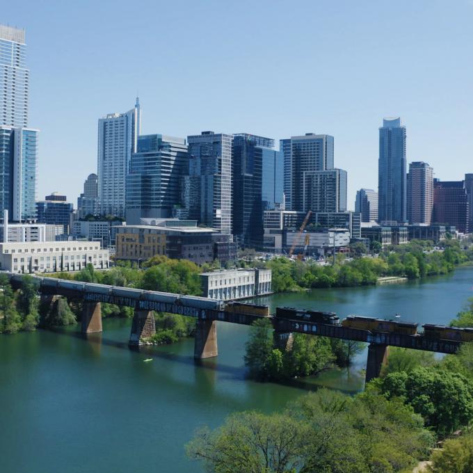 View of the Austin, Texas, skyline