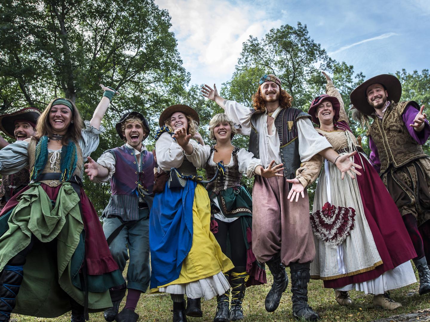 Darsteller bei der Renaissance Faire in Tuxedo Park, New York Darsteller bei der Renaissance Faire in Tuxedo Park, New York