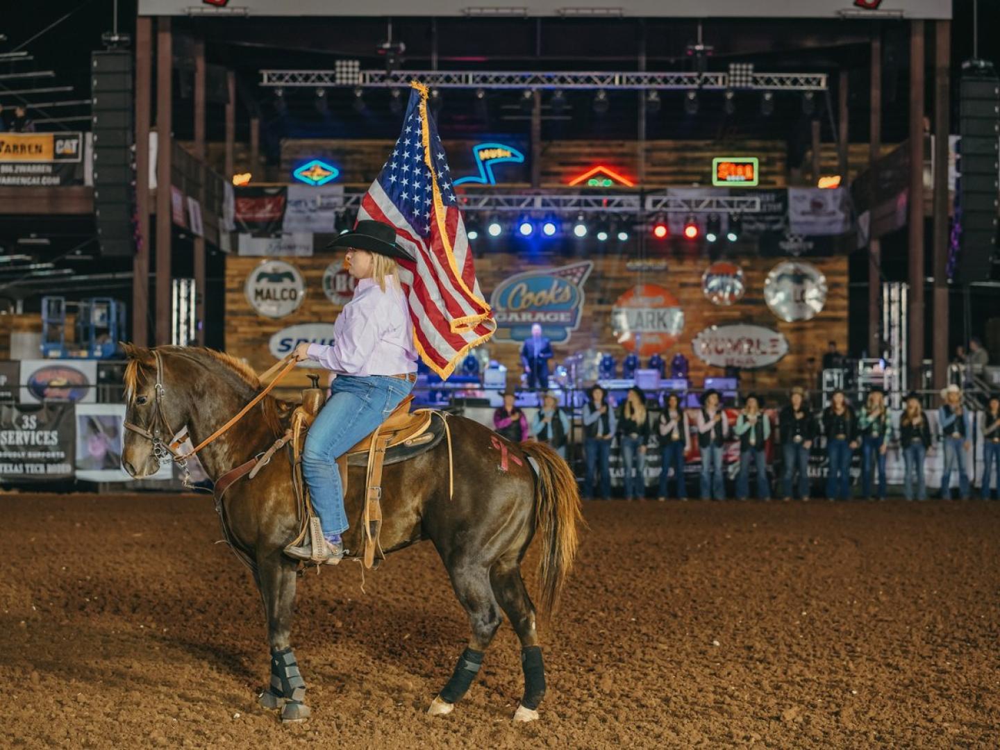 Teilnehmer bei den Cooks Rodeo Days in Lubbock, Texas Teilnehmer bei den Cooks Rodeo Days in Lubbock, Texas