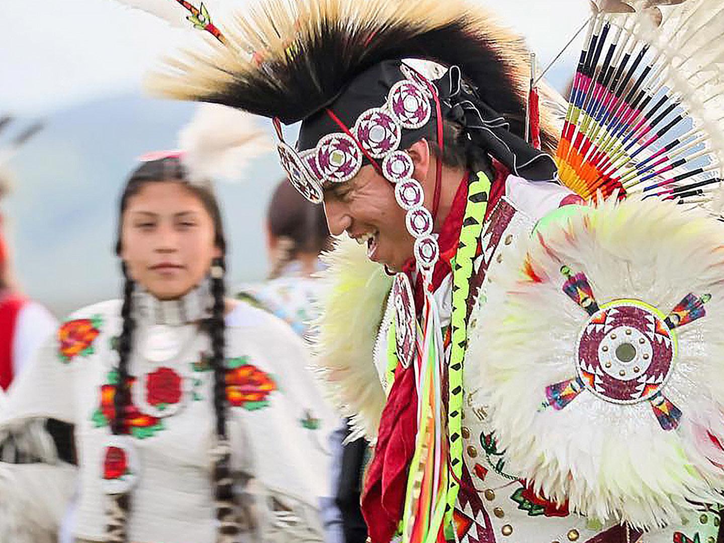 The Eagle Spirit Singers and Dancers, made up of performers from the Eastern Shoshone and Northern Arapaho Tribes, showcase their skills at the Pioneer Museum in Lander, Wyoming The Eagle Spirit Singers and Dancers, made up of performers from the Eastern Shoshone and Northern Arapaho Tribes, showcase their skills at the Pioneer Museum in Lander, Wyoming