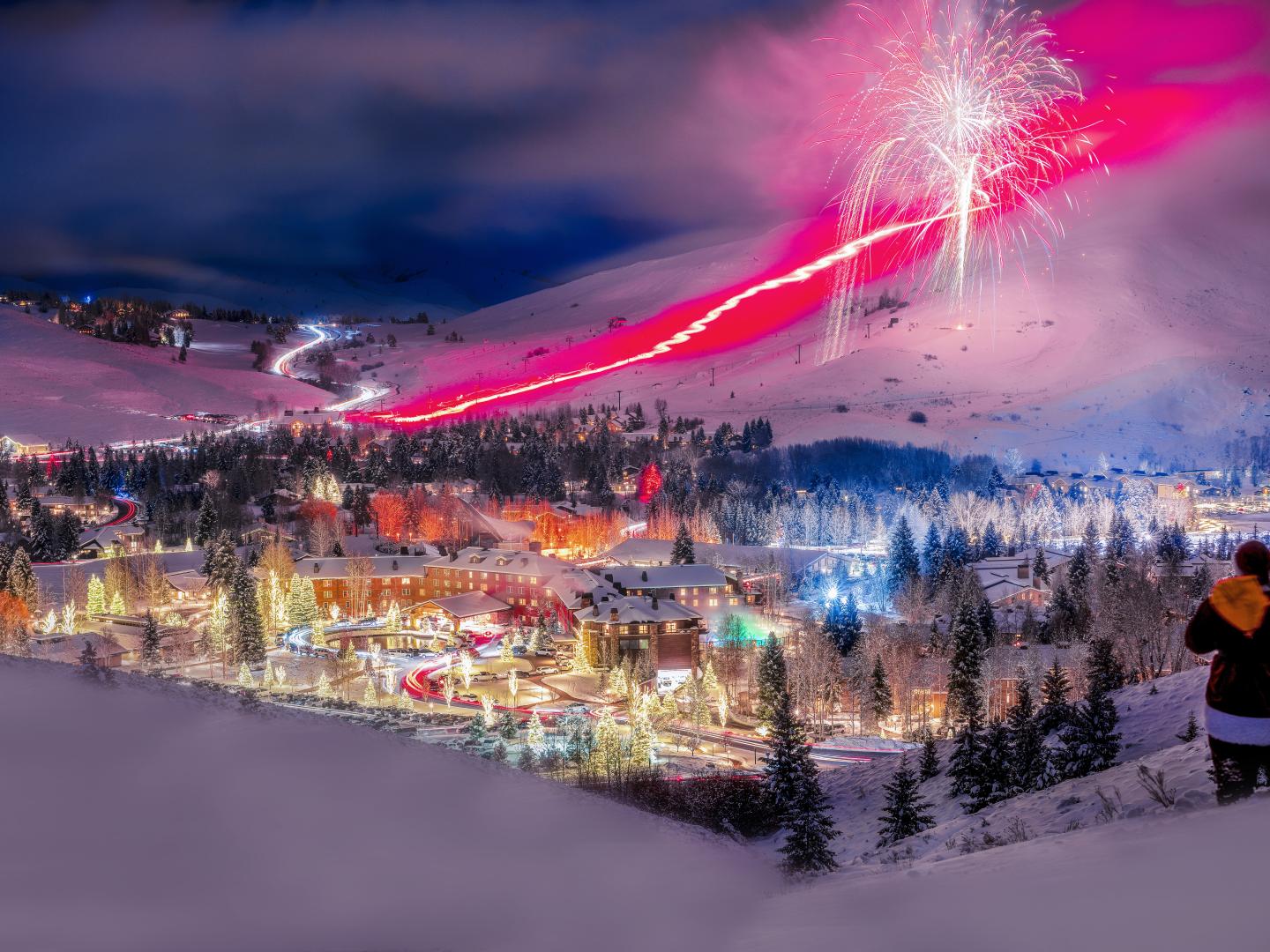 Fireworks over Sun Valley, Idaho Fireworks over Sun Valley, Idaho