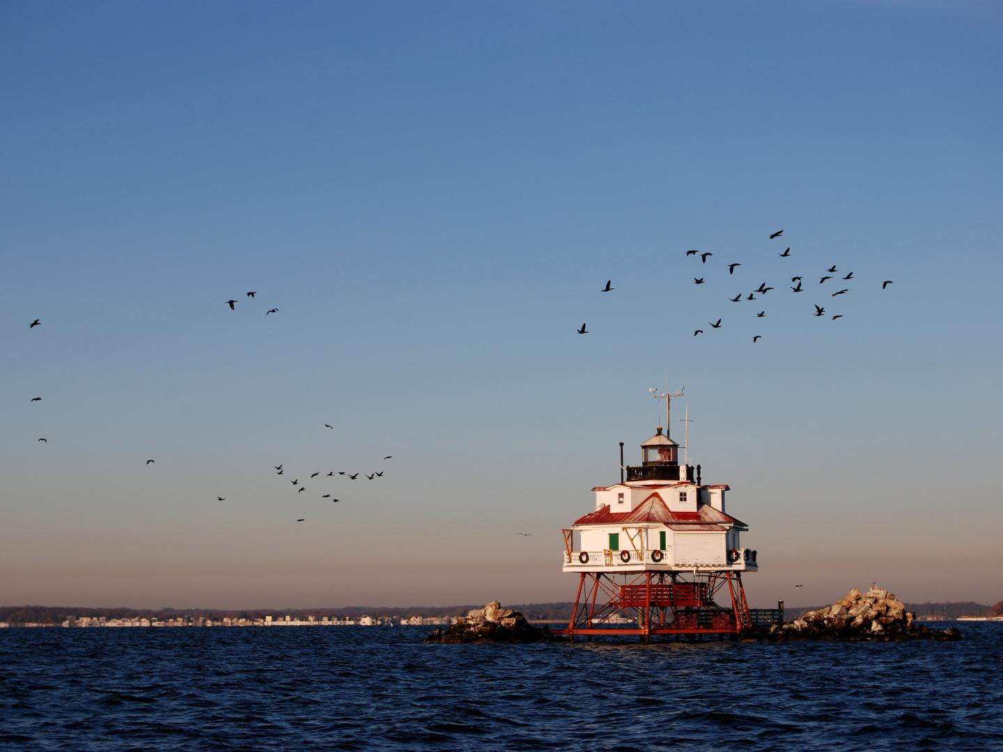 Thomas Point Lighthouse in Chesapeake Bay Thomas Point Lighthouse in Chesapeake Bay