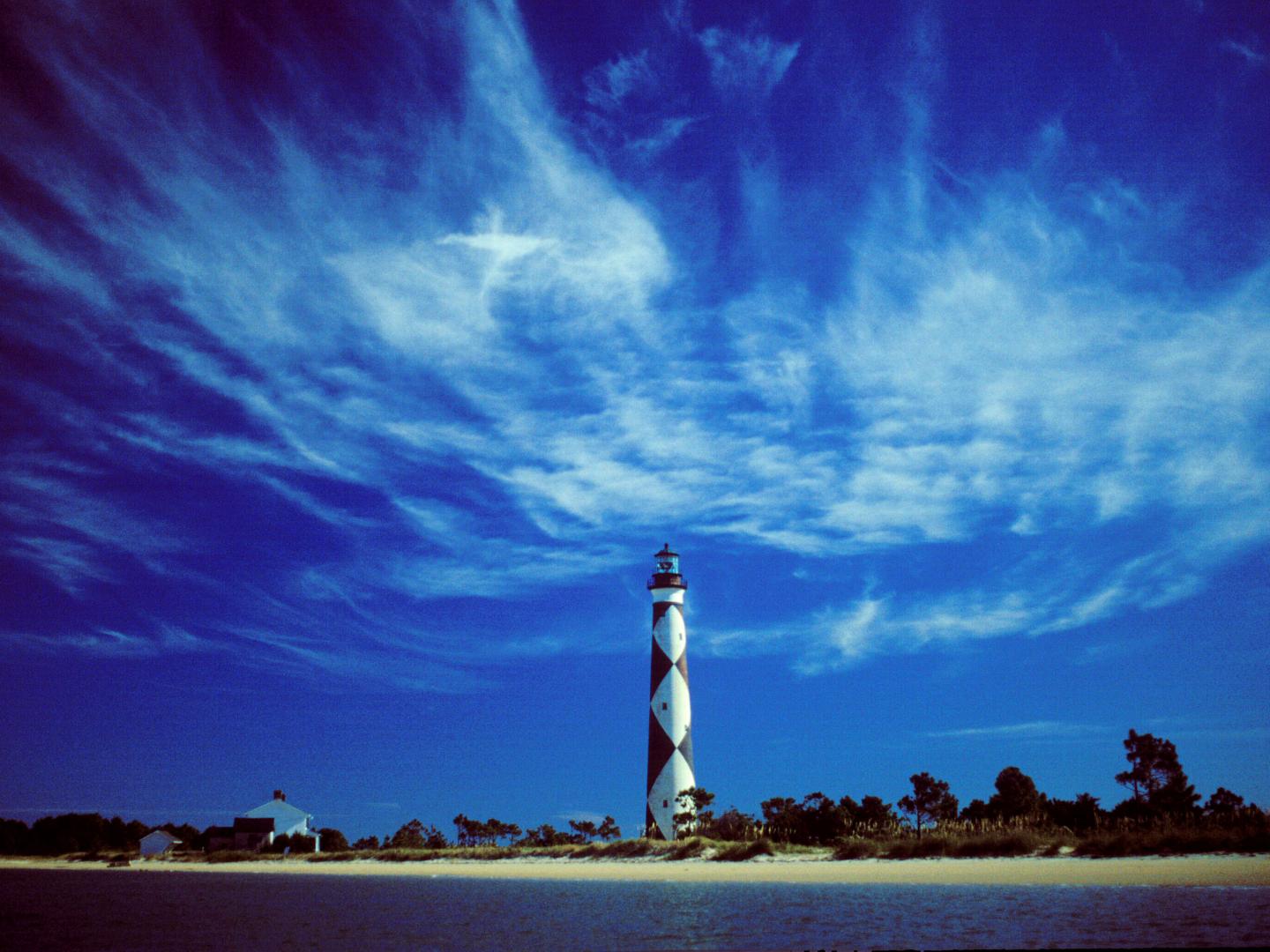 Cape Lookout Lighthouse en los Outer Banks Cape Lookout Lighthouse en los Outer Banks