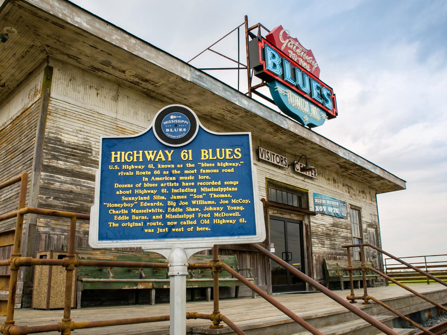 The Gateway to the Blues Museum and Visitor Center on Highway 61, the “blues highway,” in Tunica The Gateway to the Blues Museum and Visitor Center on Highway 61, the “blues highway,” in Tunica