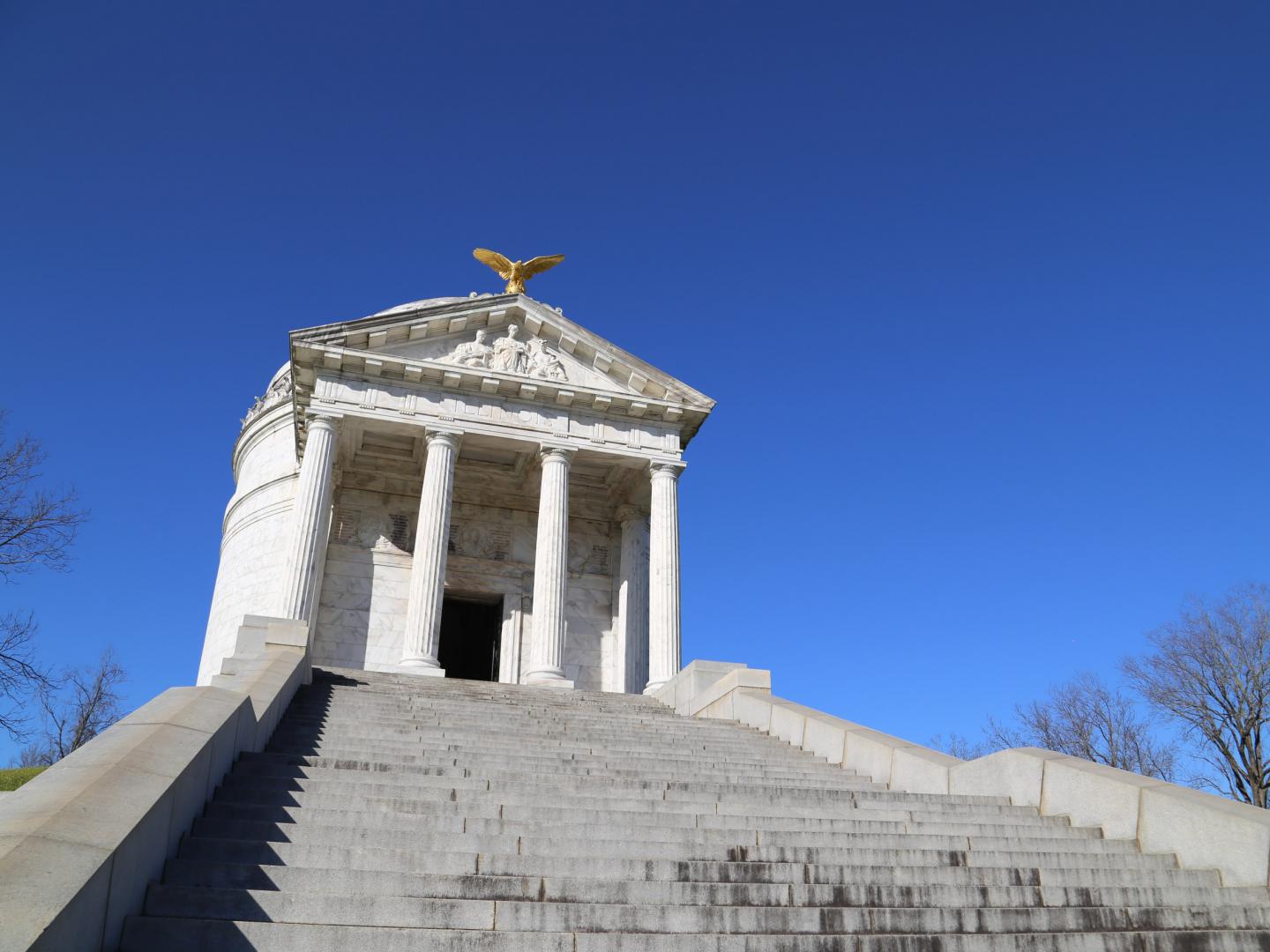 The memorial to Illinois state soldiers who died in the Civil War, at Vicksburg National Military Park The memorial to Illinois state soldiers who died in the Civil War, at Vicksburg National Military Park
