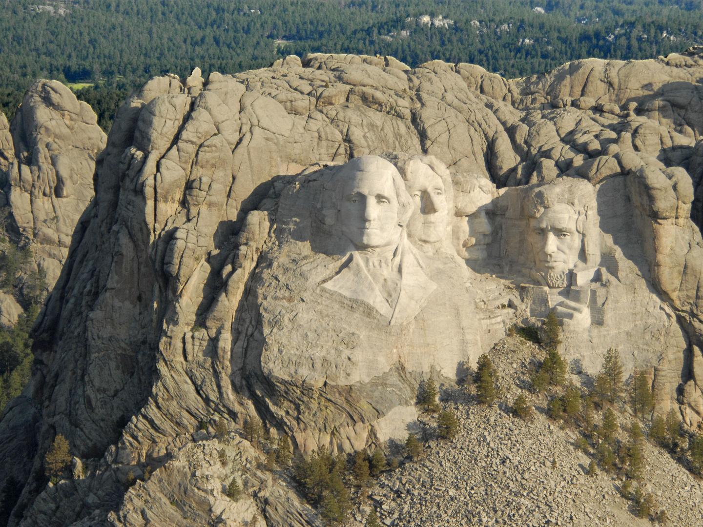 The faces of Mount Rushmore The faces of Mount Rushmore