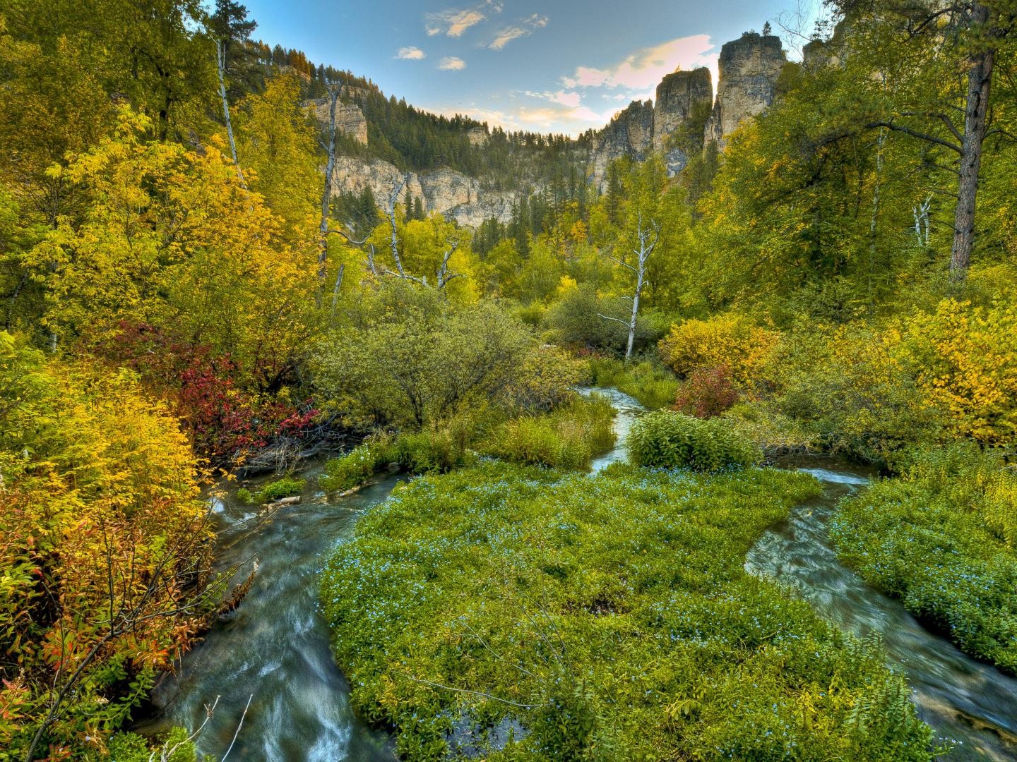 Spearfish Canyon’s jagged streams Spearfish Canyon’s jagged streams