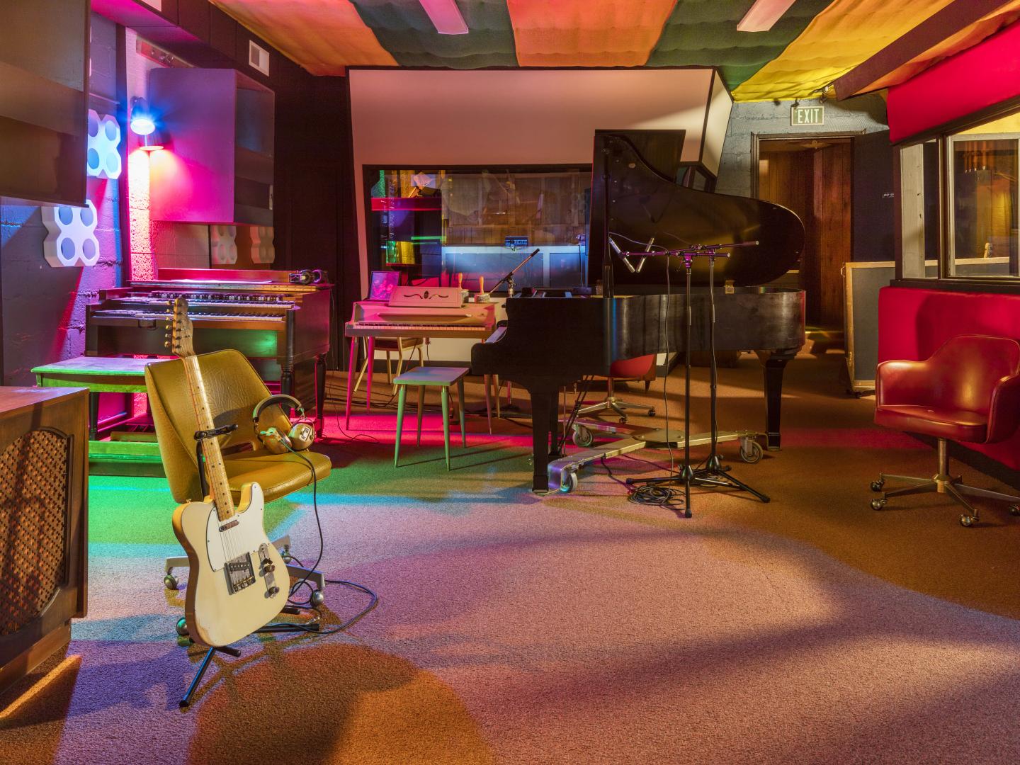 A recording studio in the Muscle Shoals region A recording studio in the Muscle Shoals region
