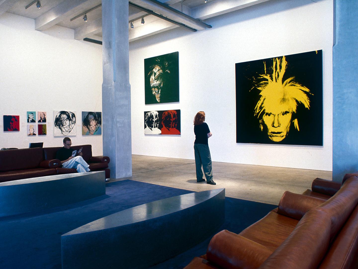 Viewing a self-portrait at the Andy Warhol Museum Viewing a self-portrait at the Andy Warhol Museum