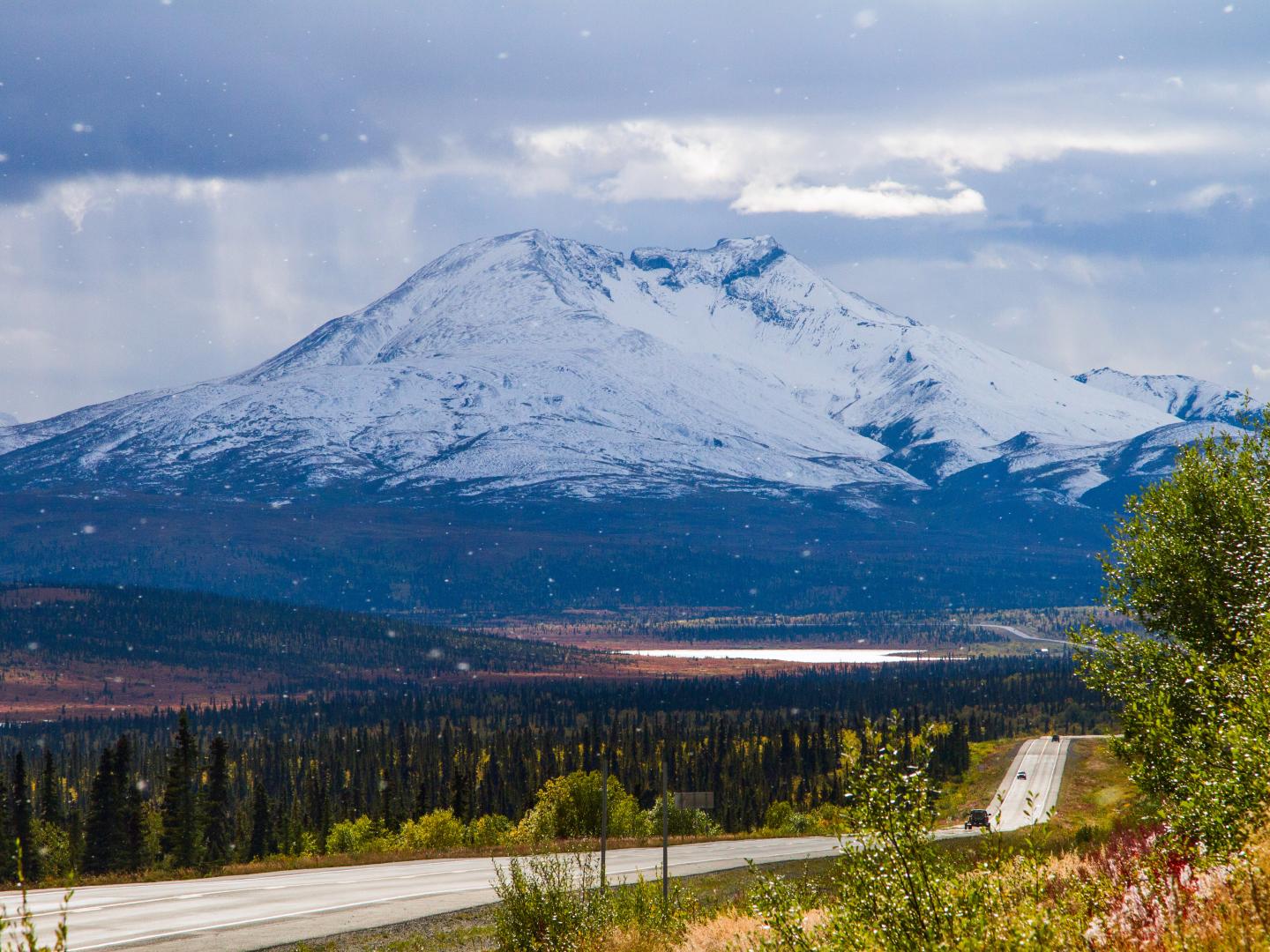 Driving on Glenn Highway National Scenic Byway Driving on Glenn Highway National Scenic Byway