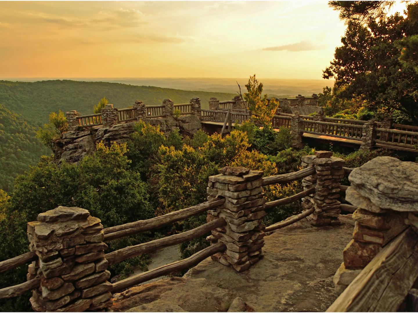 La vista en Coopers Rock State Forest La vista en Coopers Rock State Forest