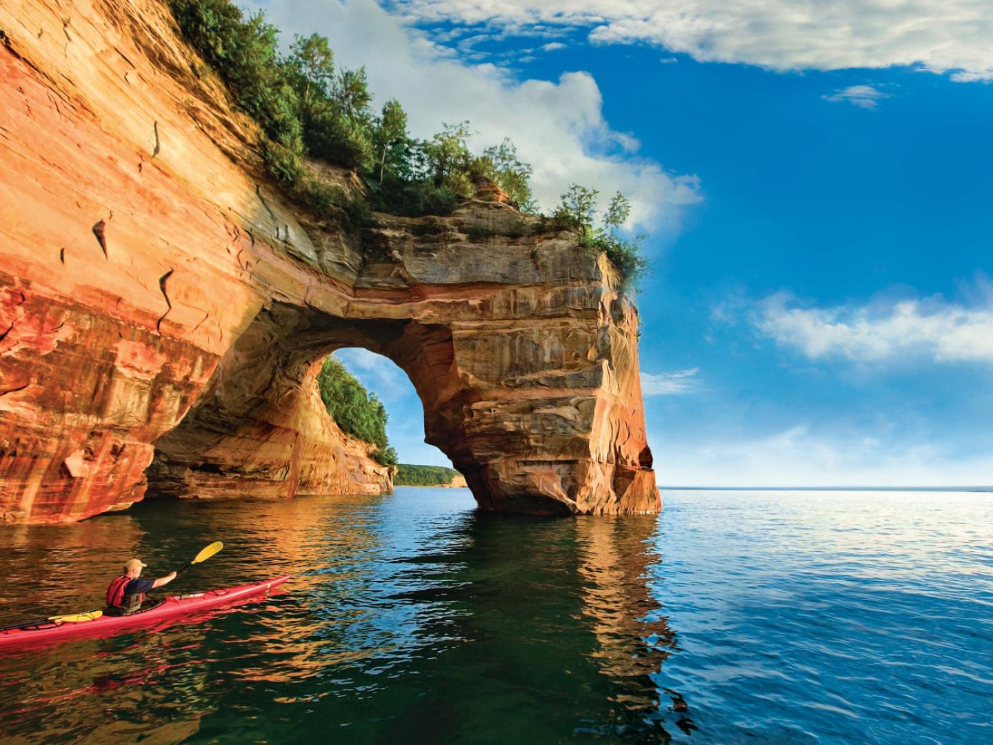 Kayaking at Pictured Rocks National Lakeshore Kayaking at Pictured Rocks National Lakeshore